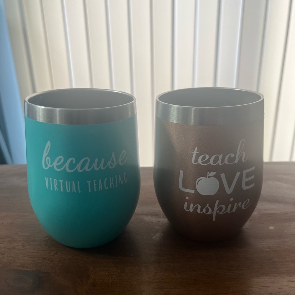 Set of Two Inspirational Tumblers